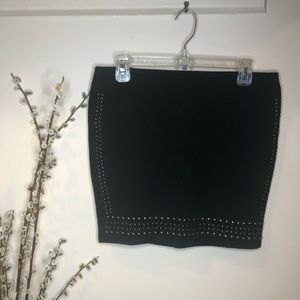William Rast black sequin design mini skirt